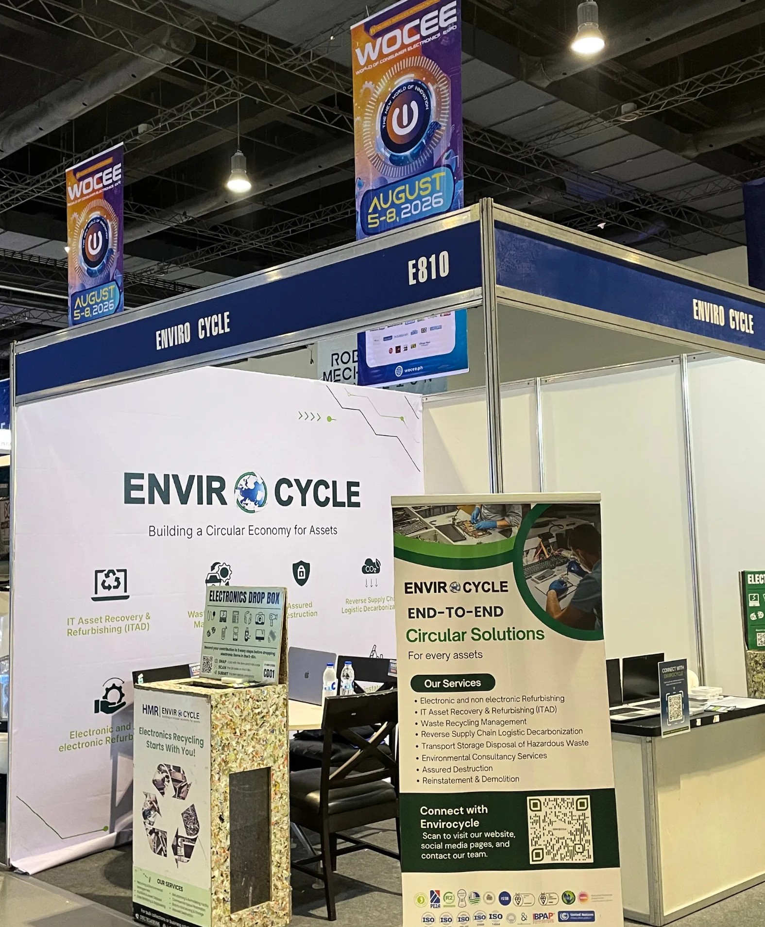 Envirocycle Booth during the WOCEE 2026