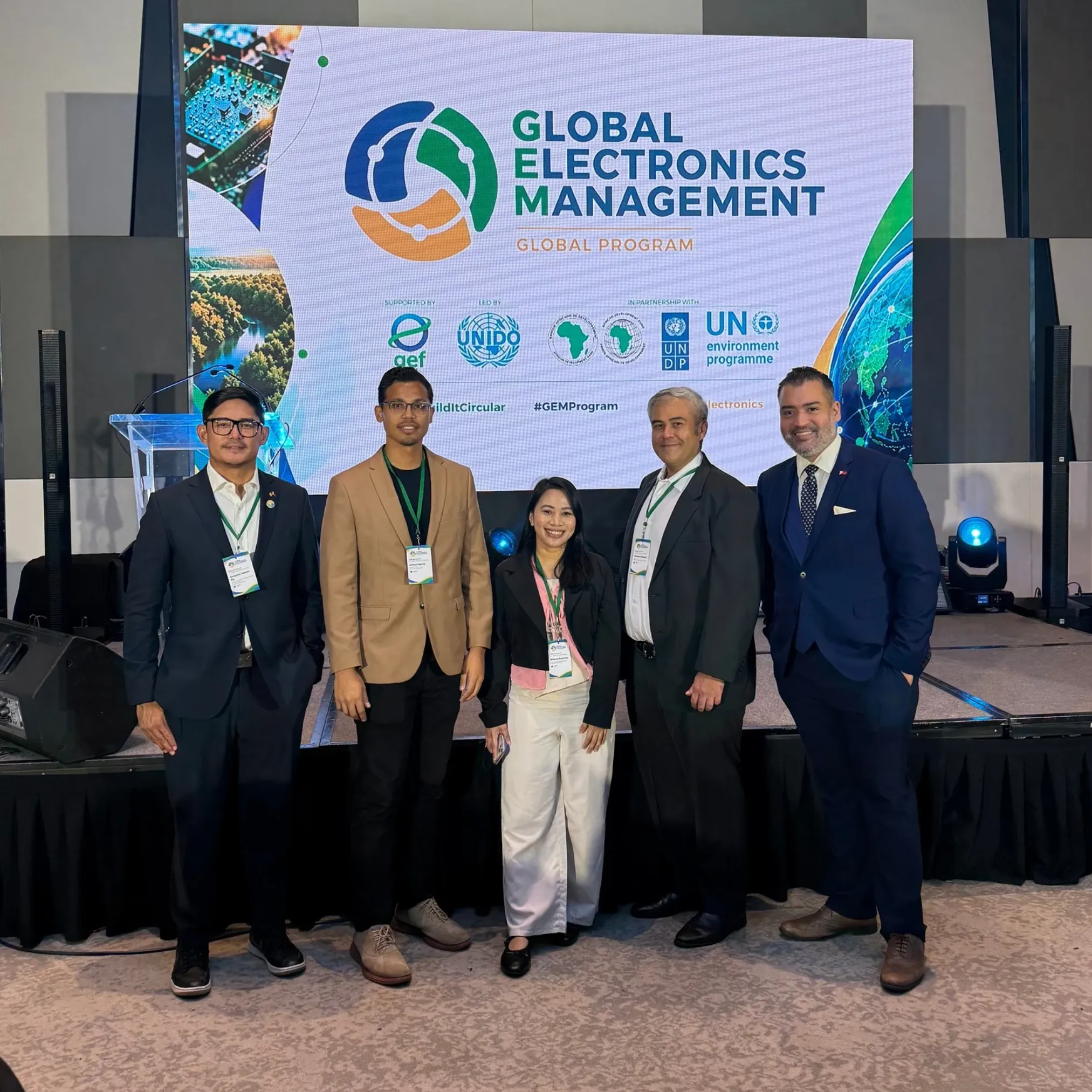 Envirocycle representatives at the Global Electronics Management (GEM) Global Program launch